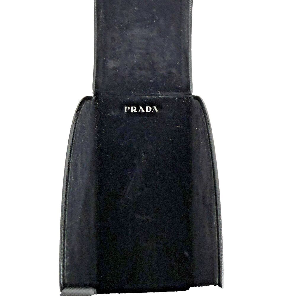 Prada Black Eyeglass Frames Sunglass SPR15L With Hard Case & Cleaning Cloth - Picture 8 of 8